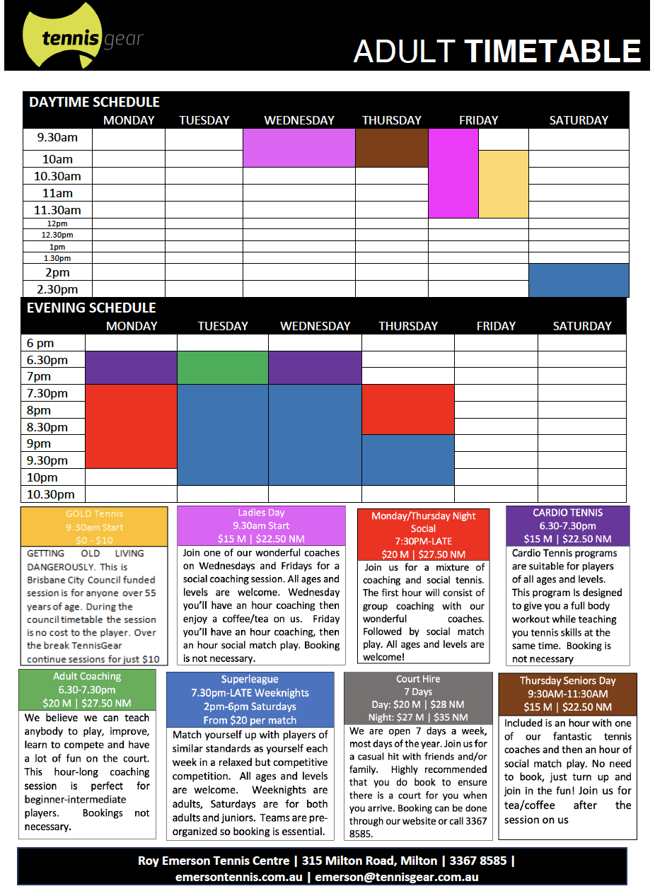 Adult TimeTable 2021 Final